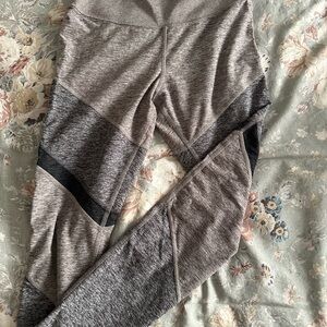 ALO Yoga Gray and Black Leggings